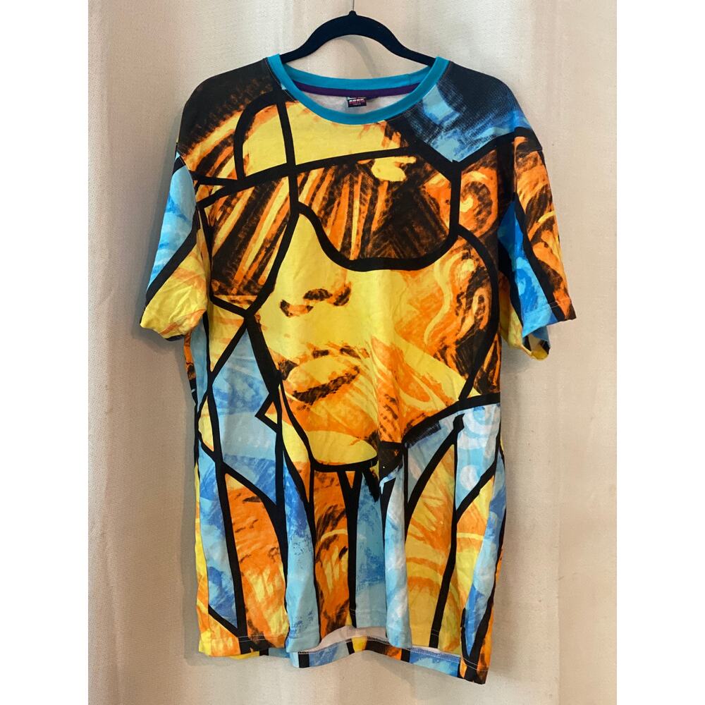 Y2K Rocksmith “Stained Glass Eazy E” S/S shirt. size men’s xlarge.